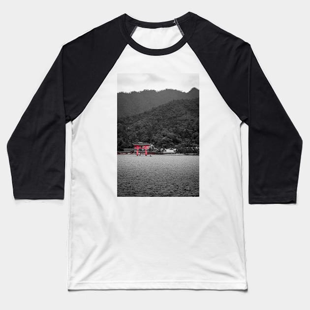 View of Itsukushima Torii gate from the ocean Baseball T-Shirt by AvonPerception